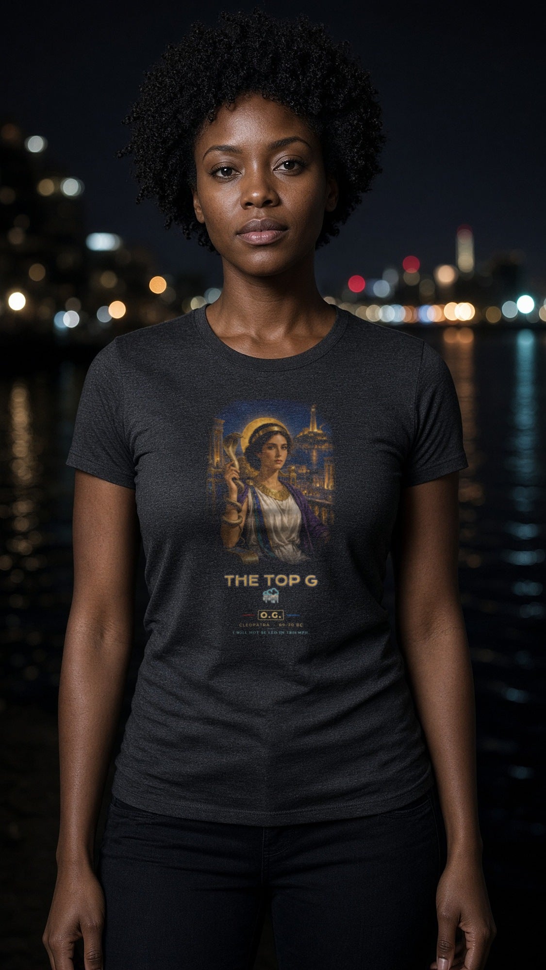 Cleopatra Throne of Alexandria O.G. Women's Tee by THE TOP G