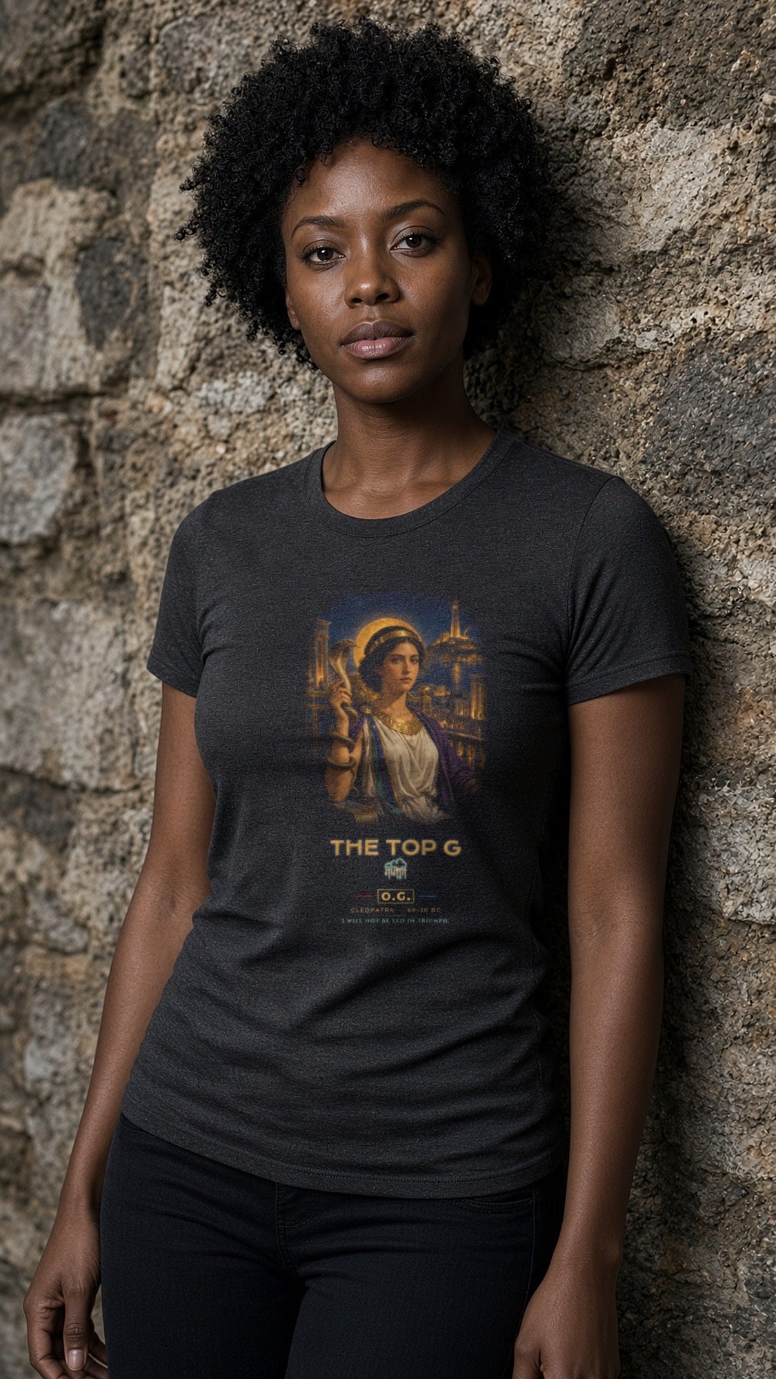 Cleopatra Throne of Alexandria O.G. Women's Tee by THE TOP G