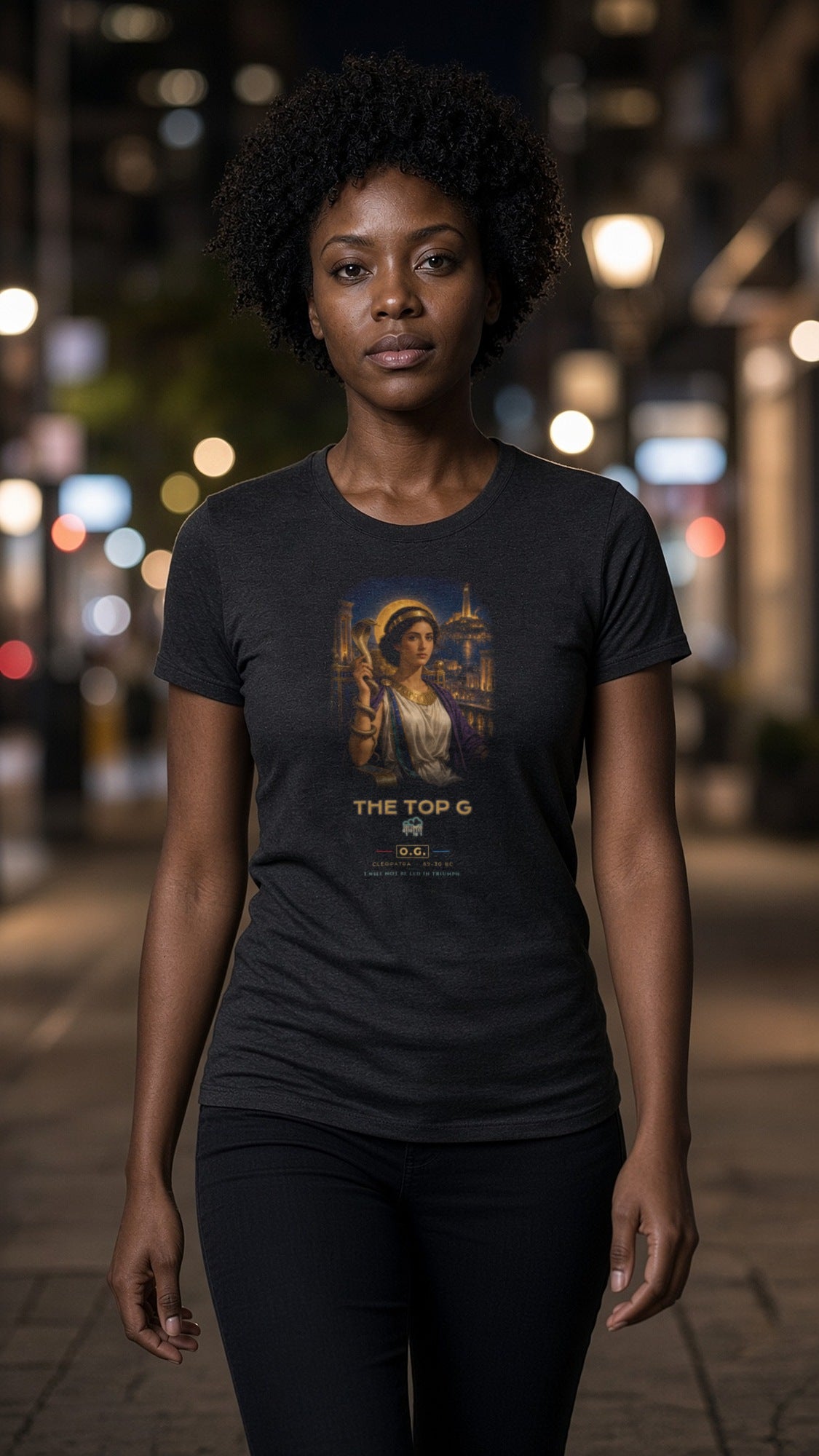 Cleopatra Throne of Alexandria O.G. Women's Tee by THE TOP G