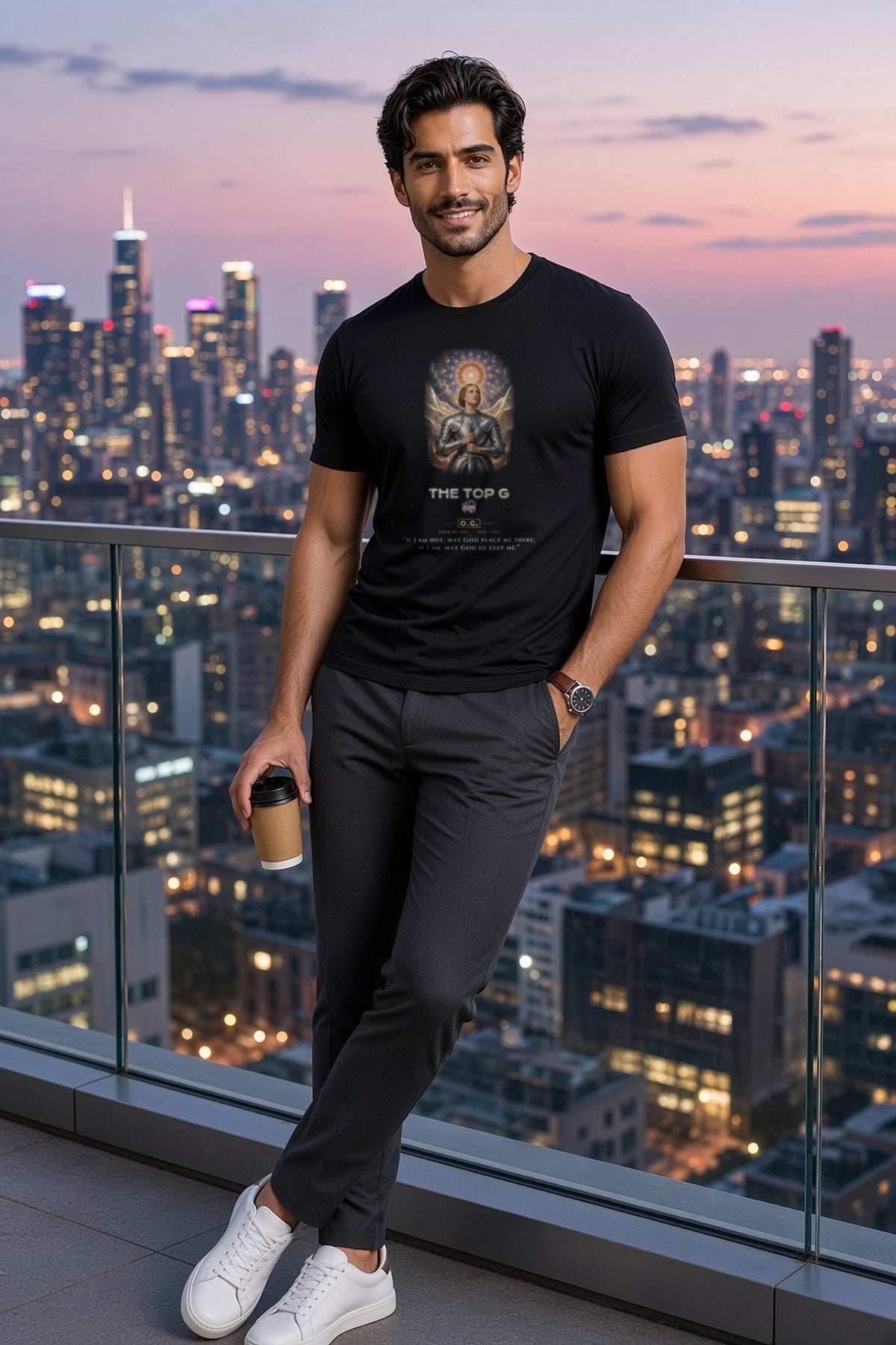 Joan of Arc Heaven's Banner O.G. Men's Tee by THE TOP G