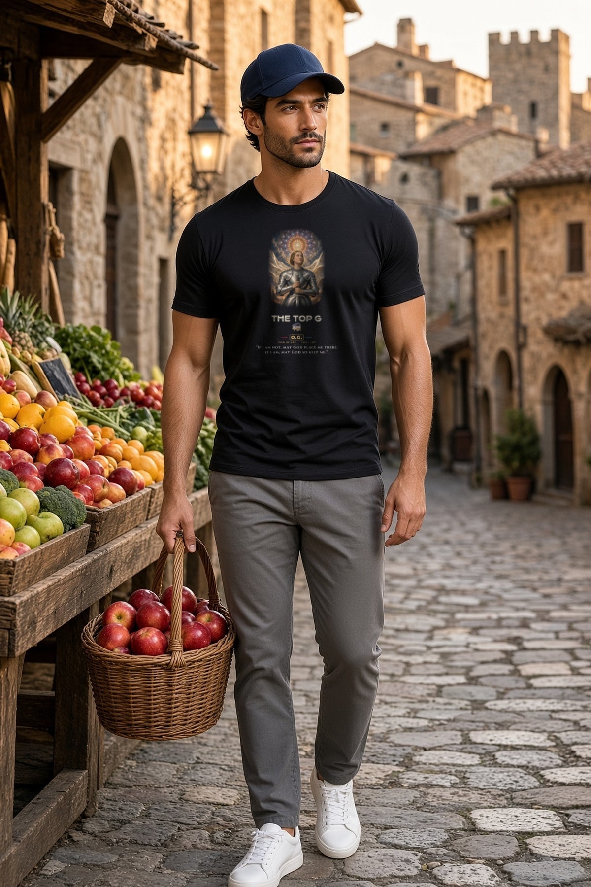 Joan of Arc Heaven's Banner O.G. Men's Tee by THE TOP G