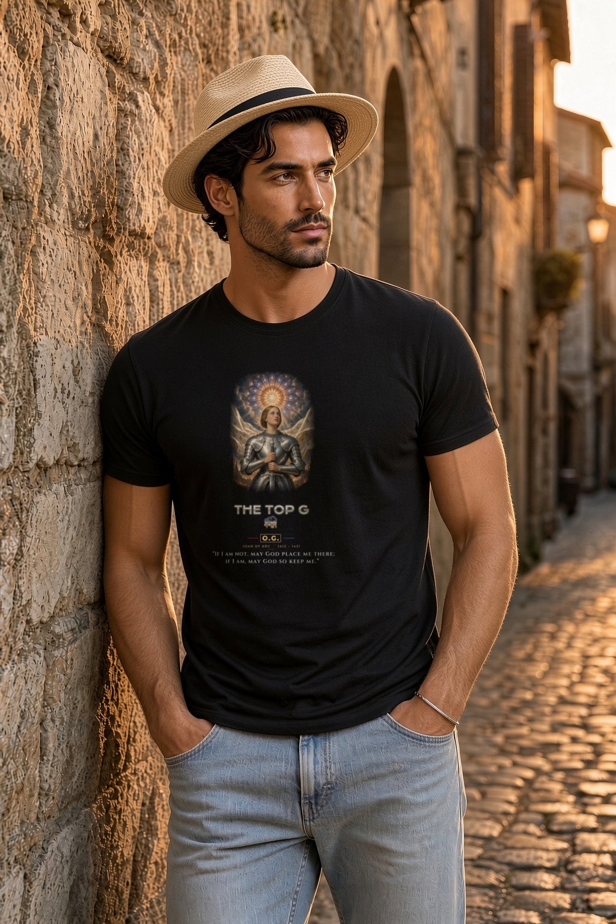 Joan of Arc Heaven's Banner O.G. Men's Tee by THE TOP G