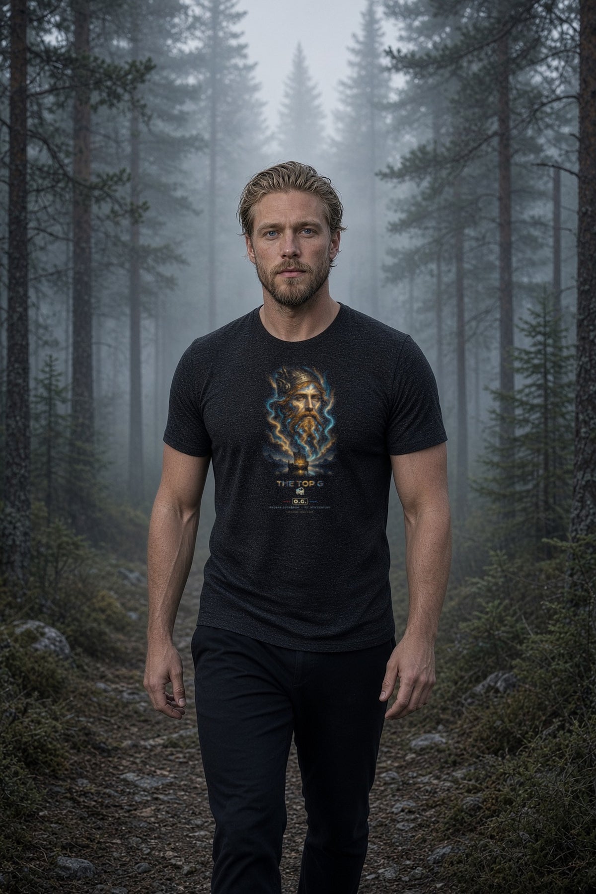 Ragnar Lothbrok Cosmic Face O.G. Tee by THE TOP G