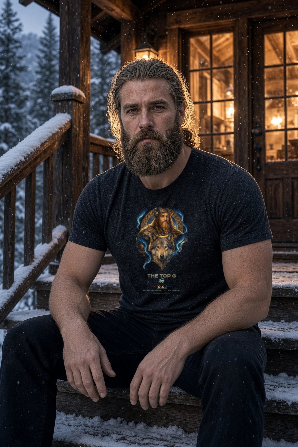 Ragnar Lothbrok Wolf King O.G. Tee by THE TOP G