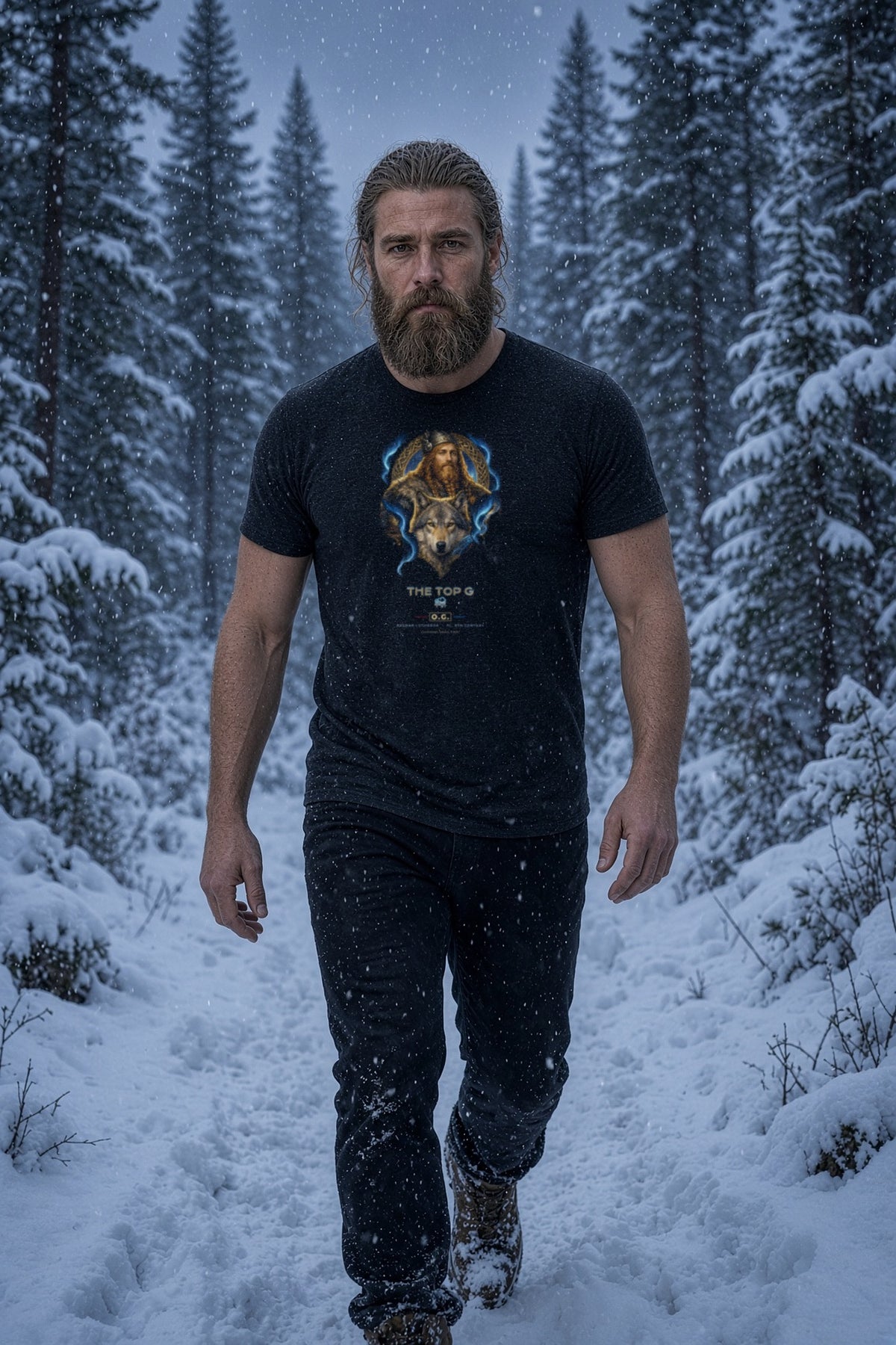 Ragnar Lothbrok Wolf King O.G. Tee by THE TOP G